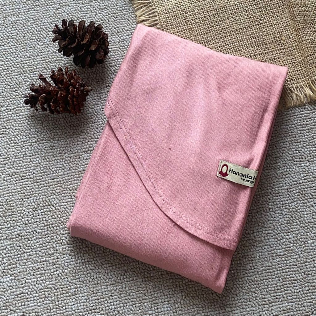 Hanania Hijab - Kiandra Pashmina Kaos Oval Syar'i Rayon Premium | Pashmina Oval Meleyot L Kaos Rayon