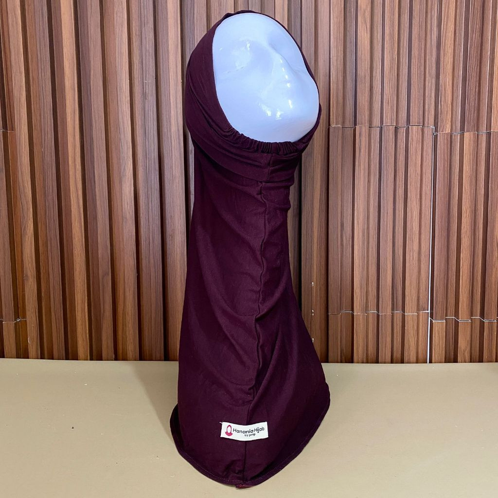Hanania Hijab - Bergo Instan Padel Size S M L Karet Dagu Softpad Rayon Airflow Cooltech | Bego Kaos Daily Sporty