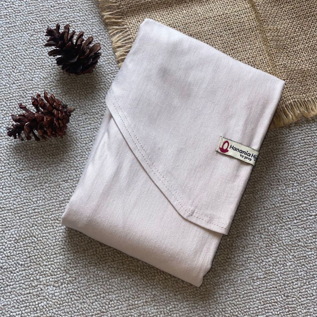 Hanania Hijab - Kiandra Pashmina Kaos Oval Syar'i Rayon Premium | Pashmina Oval Meleyot L Kaos Rayon