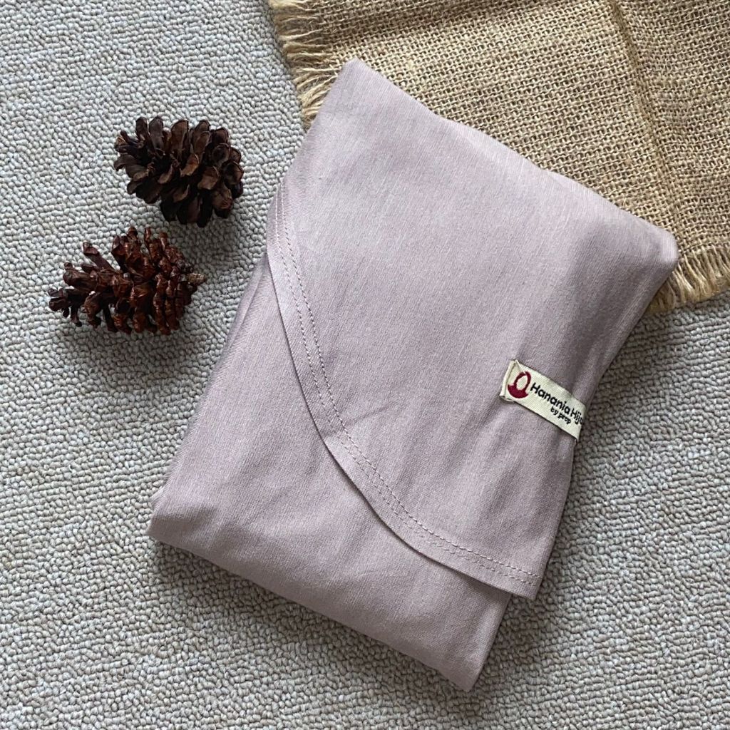 Hanania Hijab - Clara Pashmina Kaos Oval Rayon Premium | Pashmina Oval Meleyot Bahan Cotton Rayon