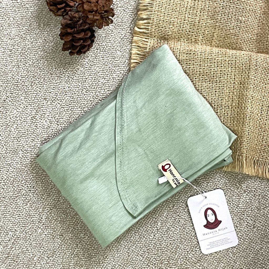 Hanania Hijab - Clara Pashmina Kaos Oval Rayon Premium | Pashmina Oval Meleyot Bahan Cotton Rayon