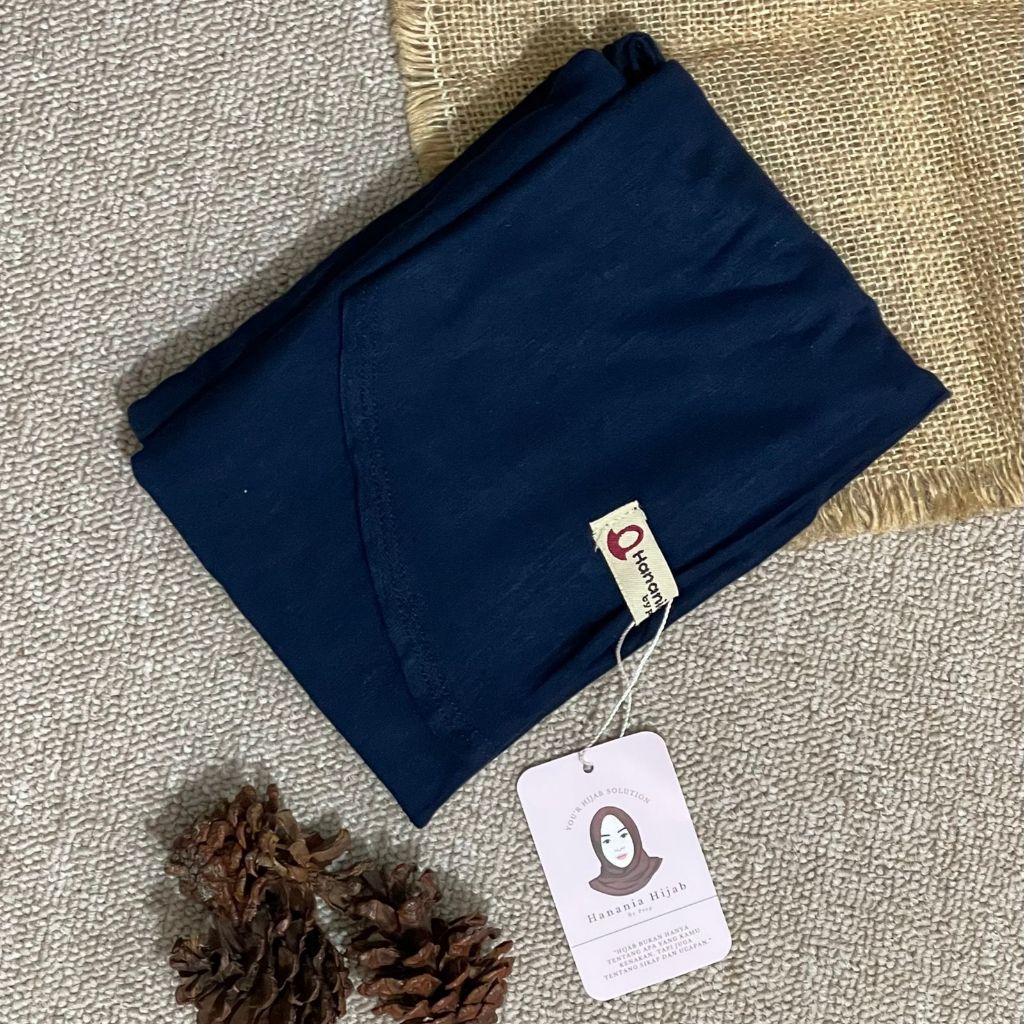 Hanania Hijab - Kiandra Pashmina Kaos Oval Syar'i Rayon Premium | Pashmina Oval Meleyot L Kaos Rayon