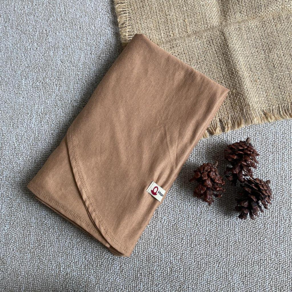 Hanania Hijab - Clara Pashmina Kaos Oval Rayon Premium | Pashmina Oval Meleyot Bahan Cotton Rayon