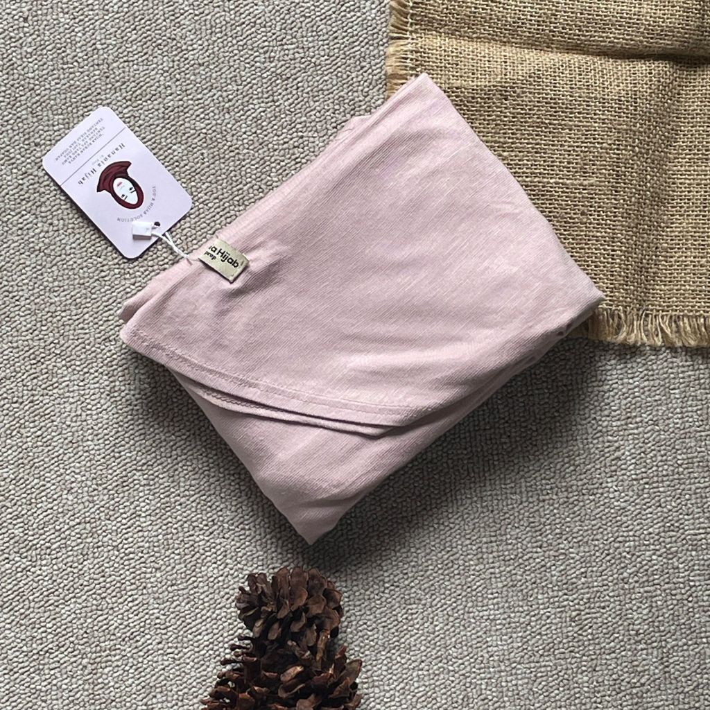 Hanania Hijab - Clara Pashmina Kaos Oval Rayon Premium | Pashmina Oval Meleyot Bahan Cotton Rayon