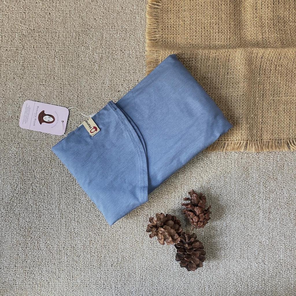 Hanania Hijab - Kiandra Pashmina Kaos Oval Syar'i Rayon Premium | Pashmina Oval Meleyot L Kaos Rayon