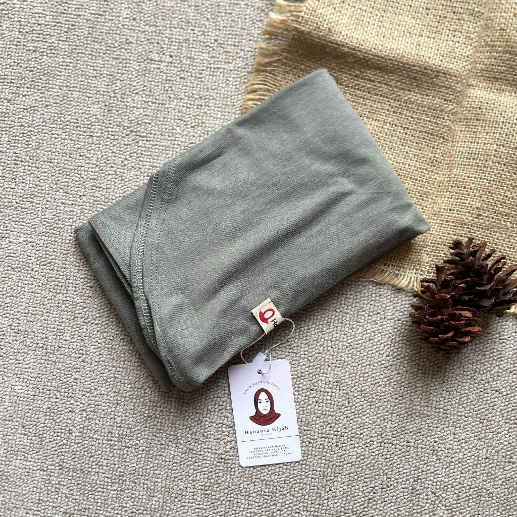 Hanania Hijab - Clara Pashmina Kaos Oval Rayon Premium | Pashmina Oval Meleyot Bahan Cotton Rayon