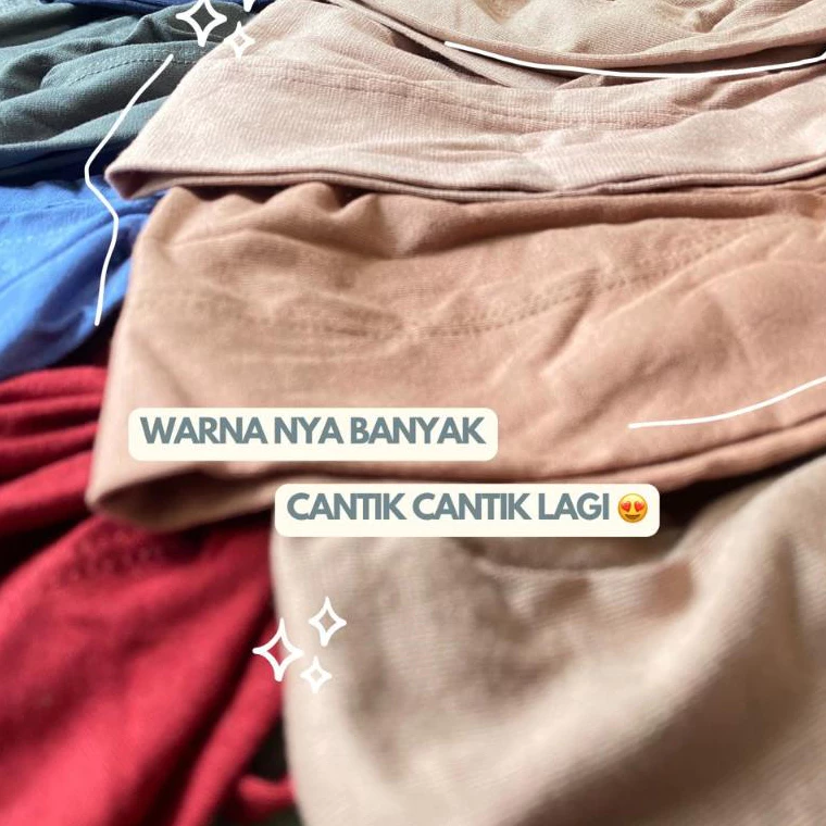 Hanania Hijab - Inner Basic Turki Ciput Tali Kaos Rayon Premium Inner Hijab Ciput Kaos Anti Pusing