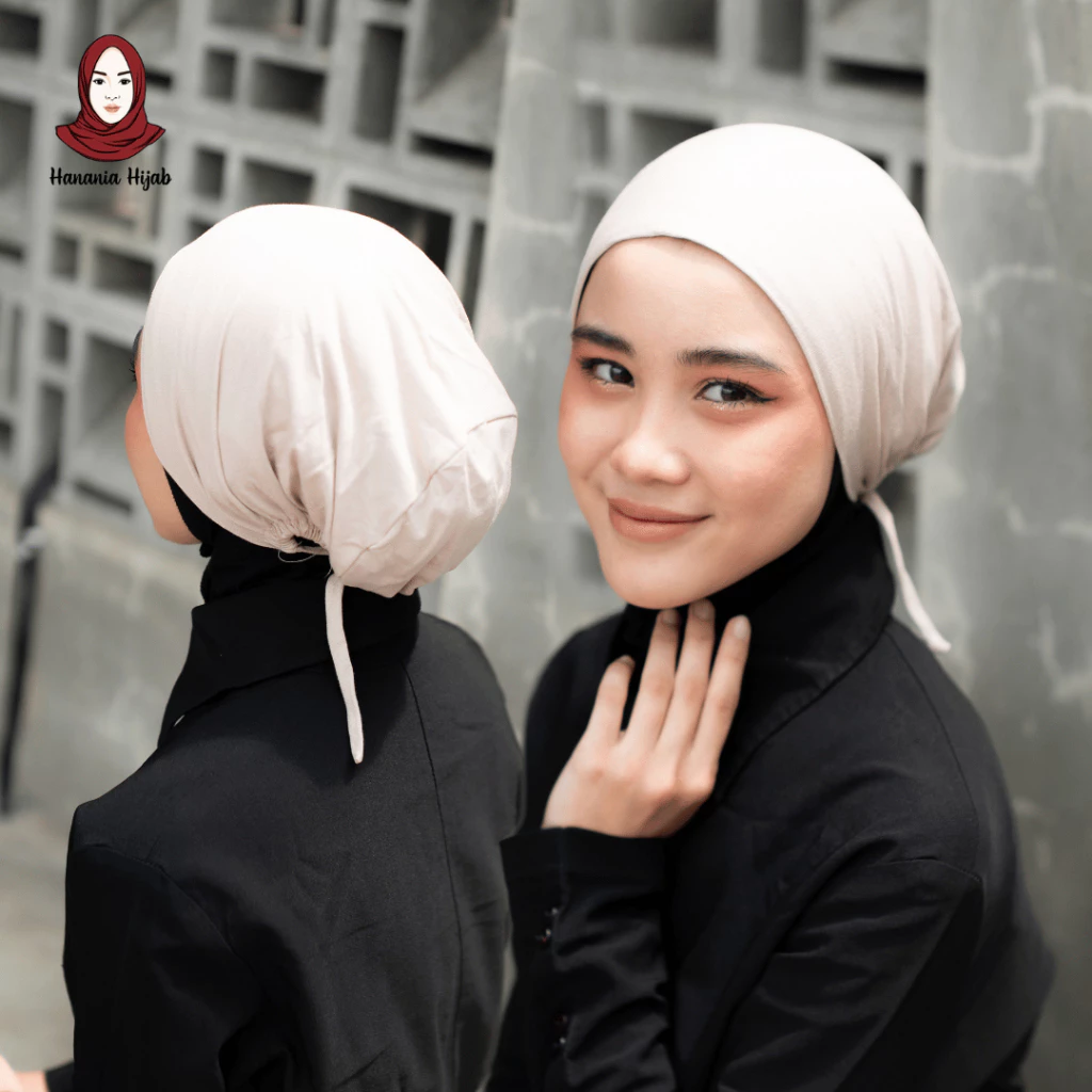 Hanania Hijab - Inner Basic Turki Ciput Tali Kaos Rayon Premium Inner Hijab Ciput Kaos Anti Pusing